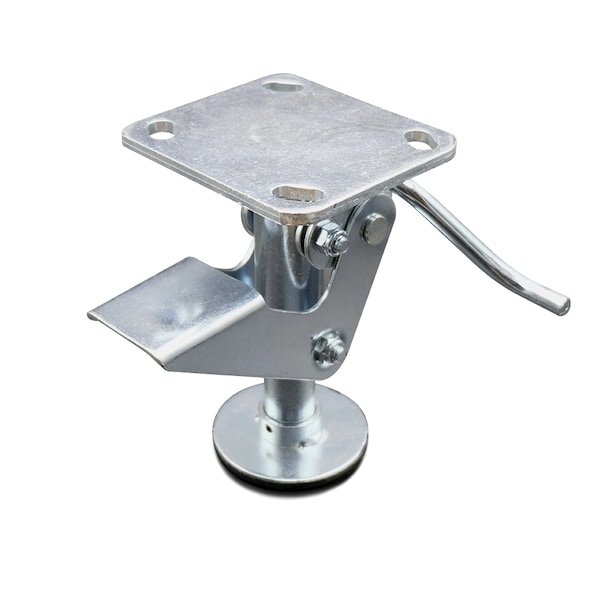 6" Kickbar Floor Truck Lock w/Top Plate